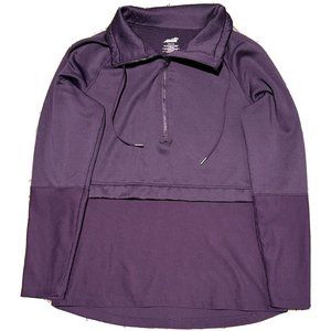 Avia Womens Sz Sm 1/4 Zip Sweatshirt AVL49004 Purple Workout Athleisure